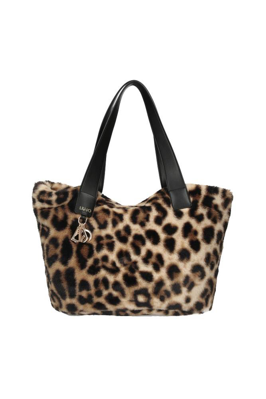 Liu Jo large faux fur hobo bag-null