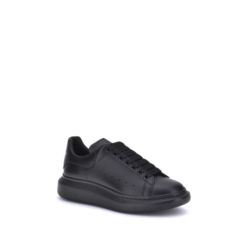 Black calf leather bos taurus platform sneakers-null