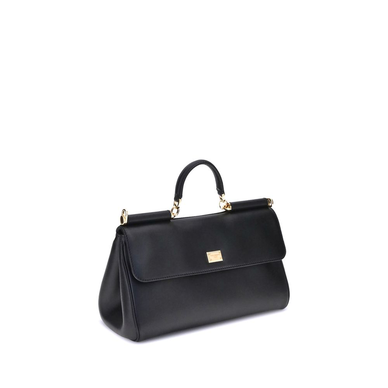 Black calf leather bos taurus shoulder bag-null