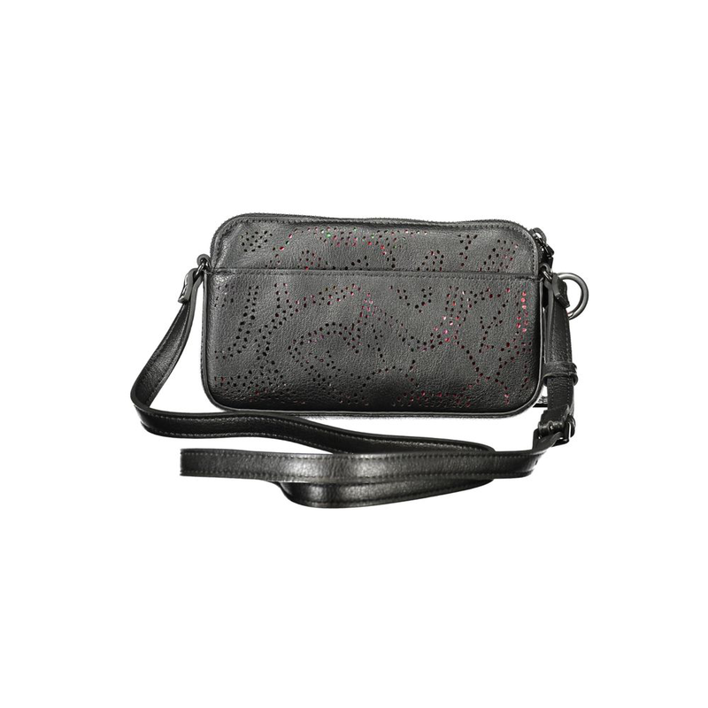 Nero poliuretano woman bag-null