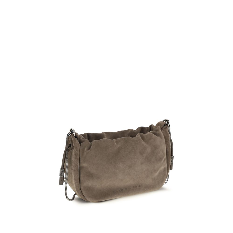 Brown calf leather bos taurus shoulder bag-null