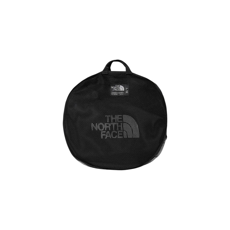 Black recycled polyester duffel bag-null