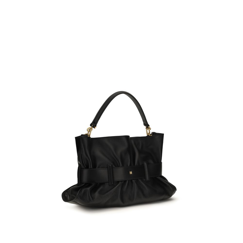 Black calf leather bos taurus handbag-null