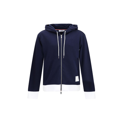 Blue cotton sweatshirt, Blue, medium