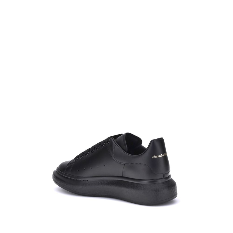 Black calf leather bos taurus platform sneakers-null