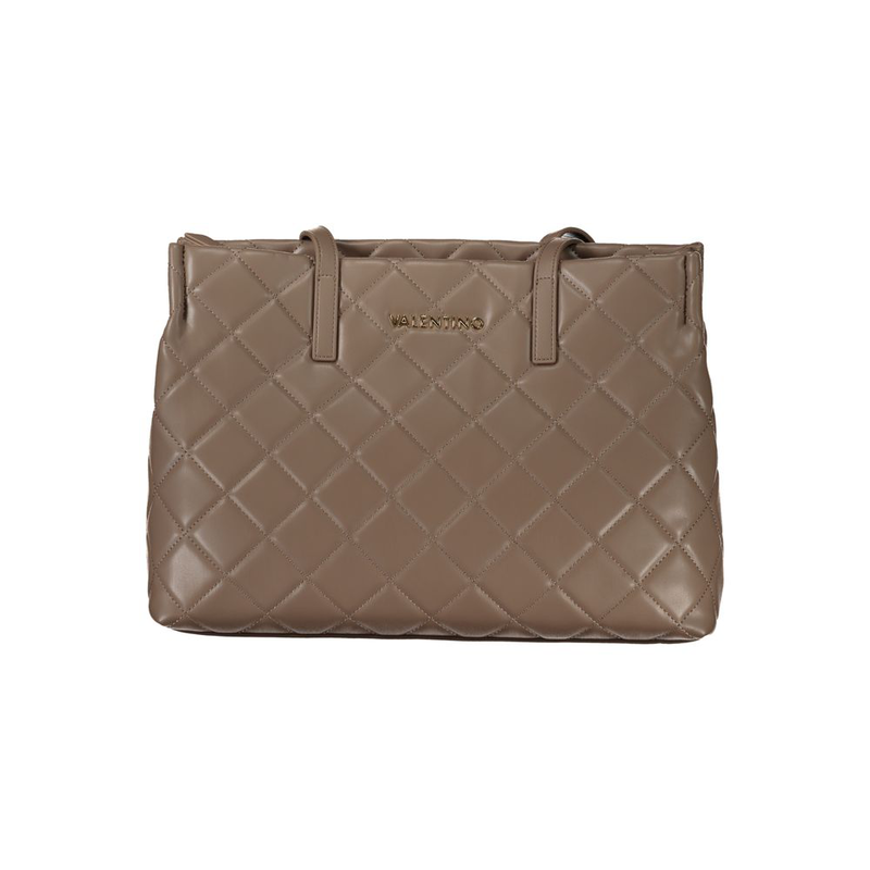 Brown polyurethane women's bag-null
