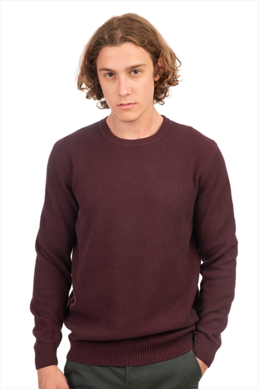 Basic cotton round neck knitwear image number null