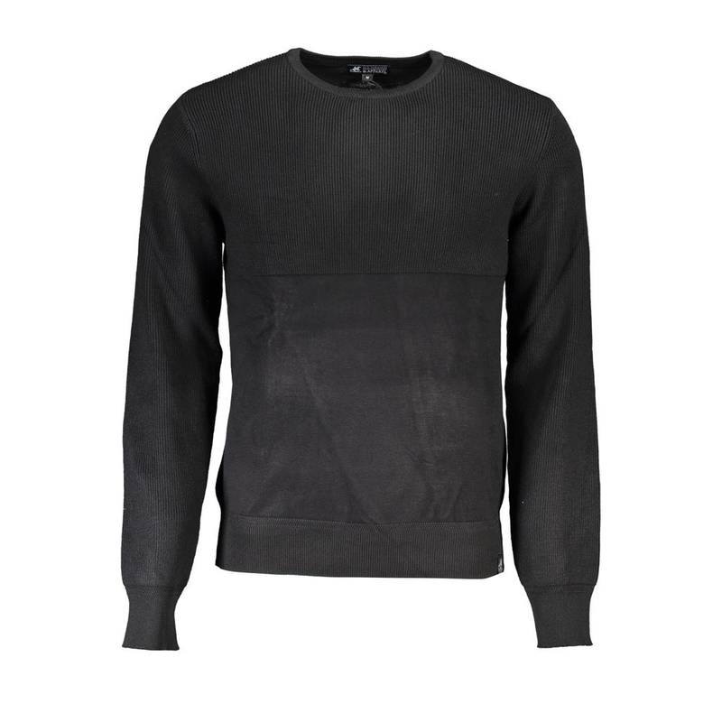 Black viscosa mens sweater-null