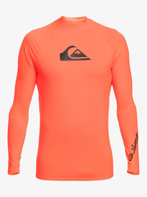 Quiksilver men lycras all time ls (eqywr03357-mkz0), Fiery Coral, medium