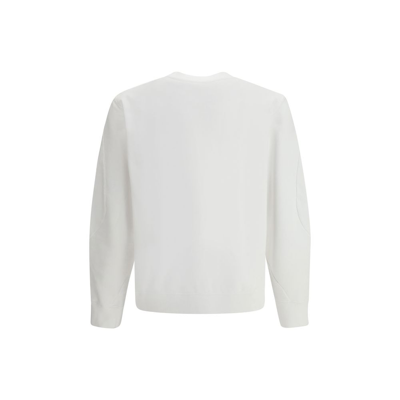 White cotton sweatshirt-null