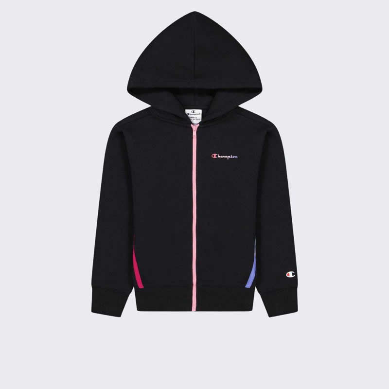 Champion girls hooded full zip sweatshirt image number null