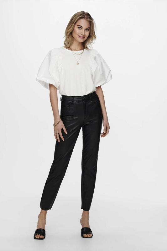 Only emily faux leather pants-null