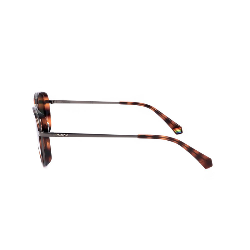 Brown metal sunglasses-null