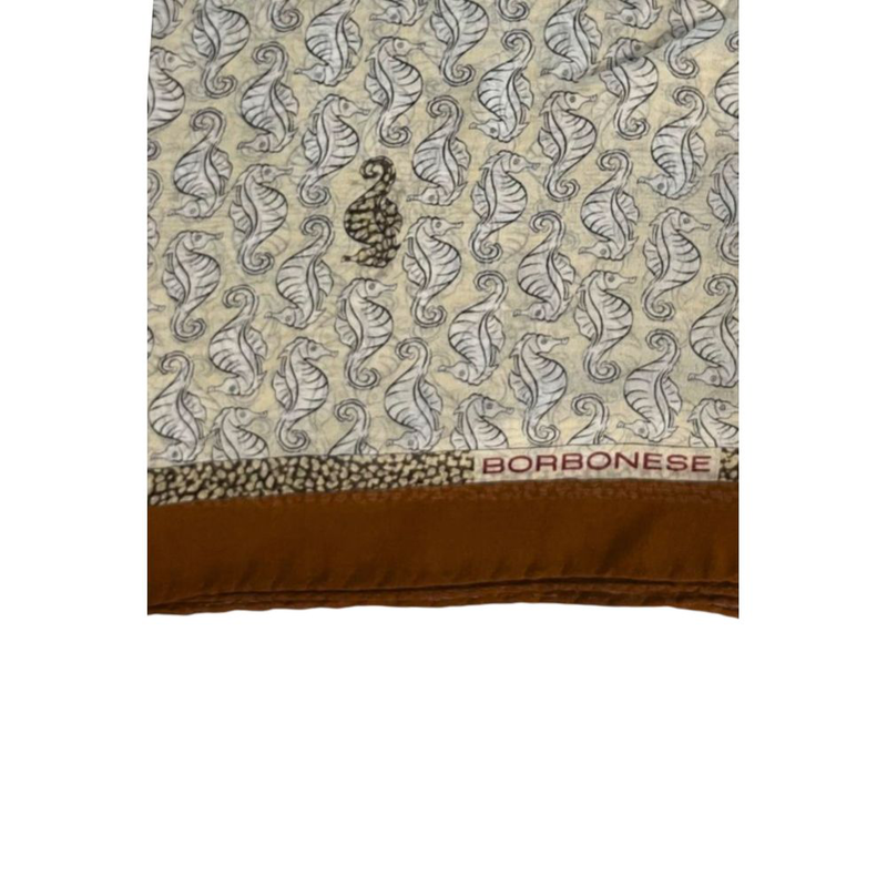 Brown silk women scarf-null