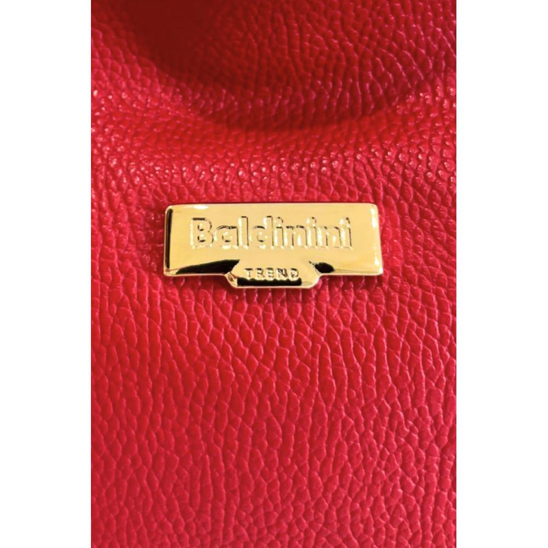 Red leather women bag-null