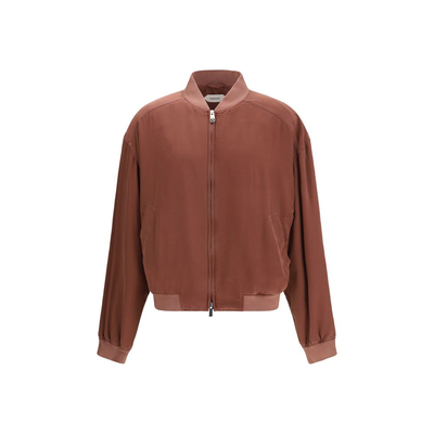 Bordeaux silk bomber, Bordeaux, medium