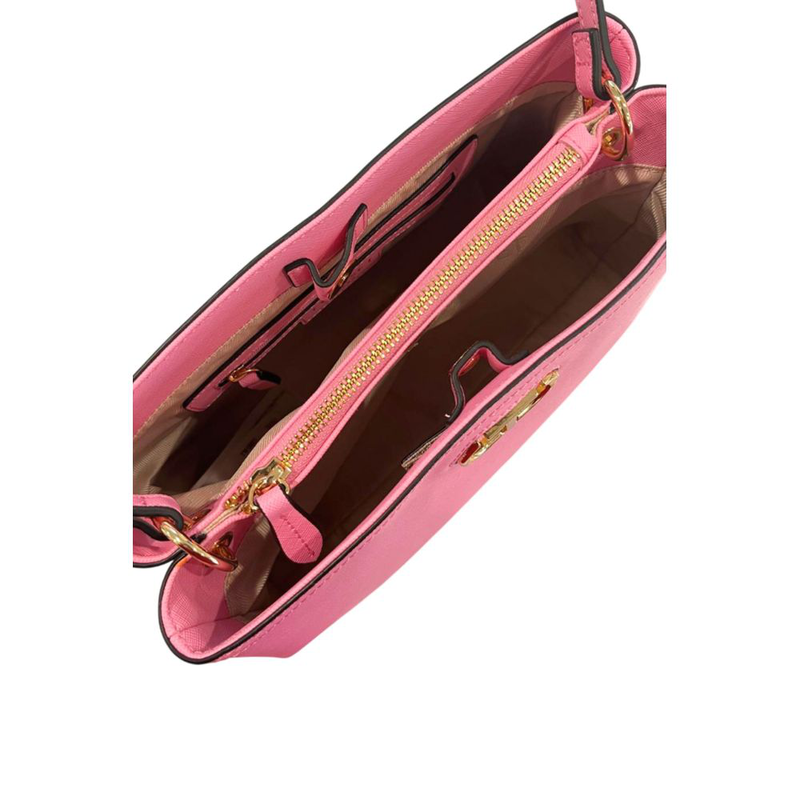 Pink pu women handbag-null