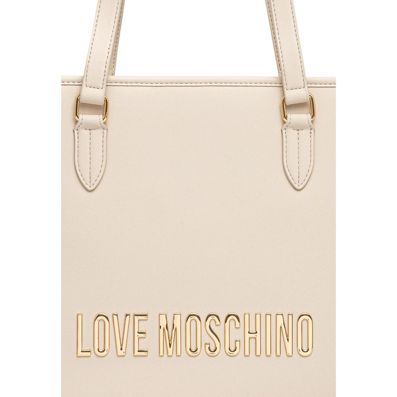 Beige polyethylene handbag-null