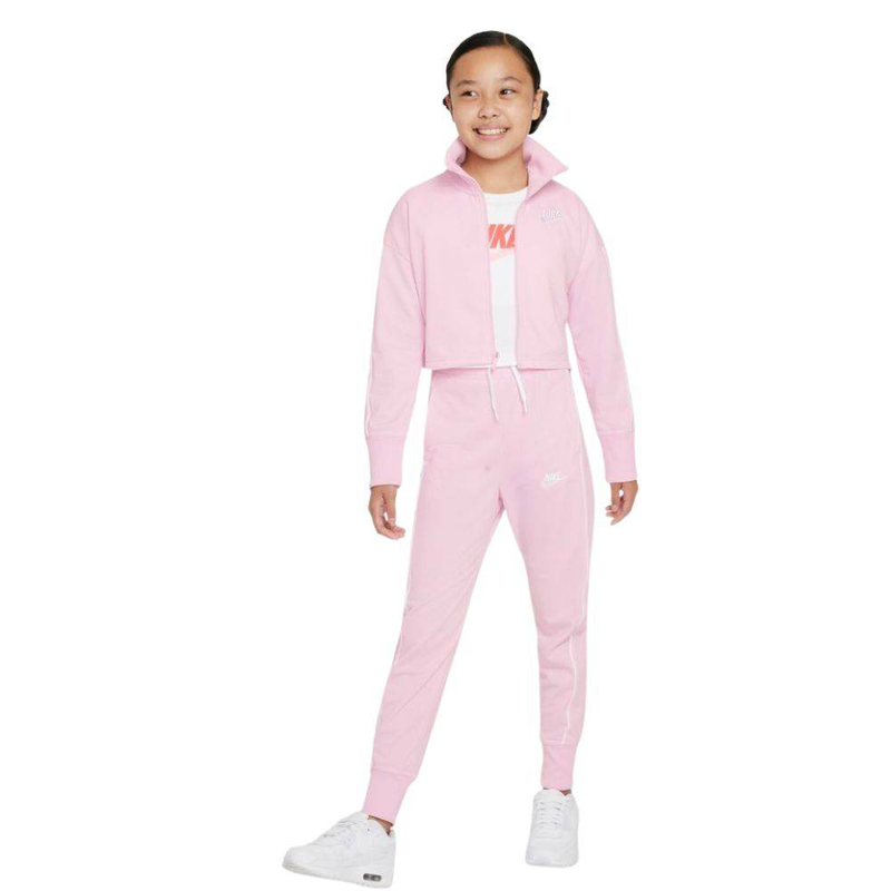 Nike sportswear girls high-waist tracksuit image number null