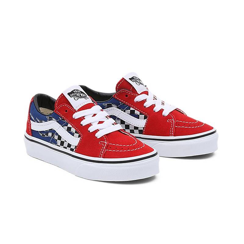 Vans kids reflect check sk-8 low image number null