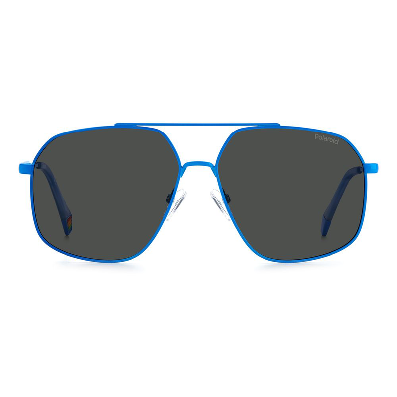 Blue stainless steel sunglasses-null
