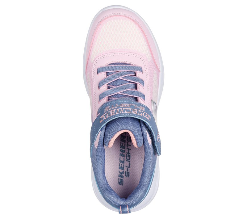 Skechers lighted gore  strap sneaker w/ ombre upper image number null