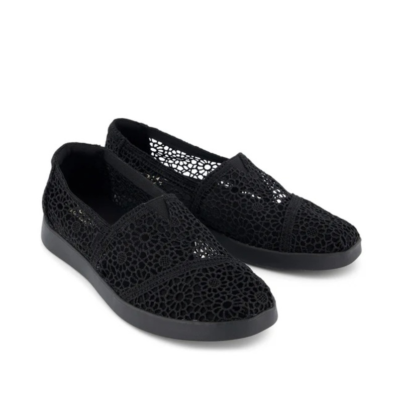 Toms women blk moroccan crcht alplus esp-null