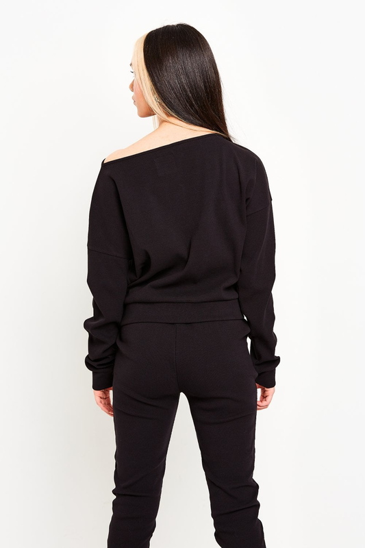 Product image: 11 degrees sustainable batwing rib lounge sweatshirt-null
