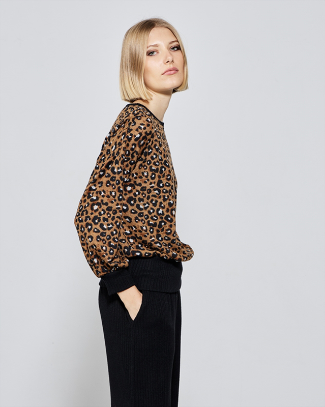 Knitted round animal print image number null