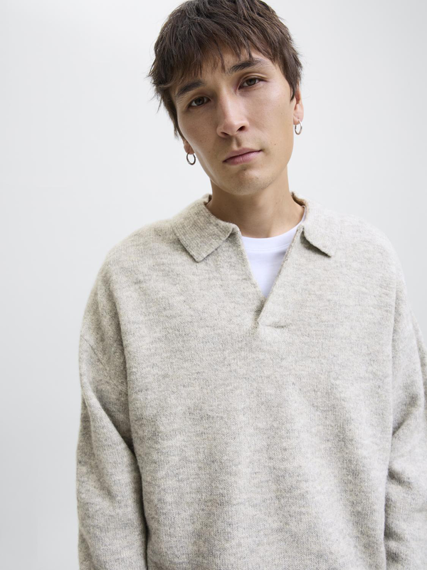 Jjsoho pullover - light grey melange-null