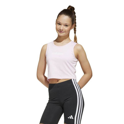 Adidas junior lin tank top, Light Pink, medium