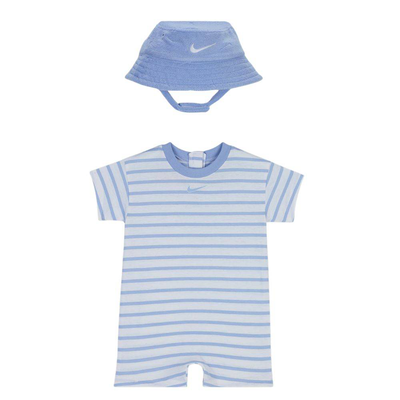 Nike baby boy towel terry ss / sl romper, Cobalt, medium
