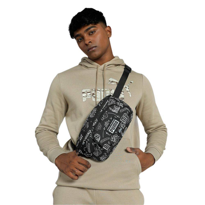 Academy waist bag, Black, medium