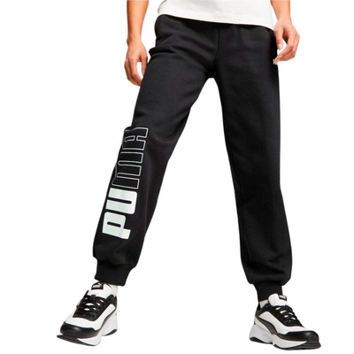 Power colorblock womens sweatpants, Black, medium