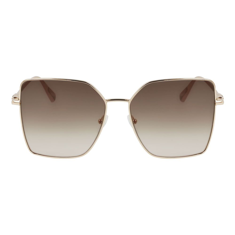 Gold metal sunglasses-null