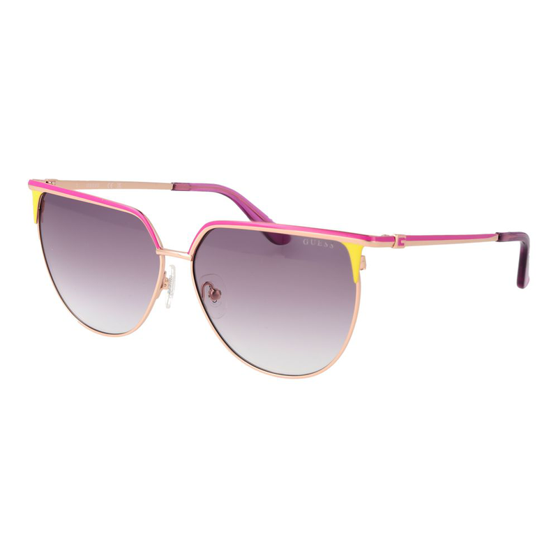 Rose gold metal sunglasses-null