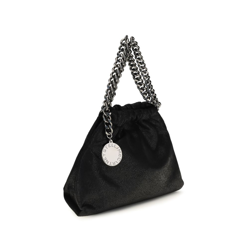 Black polyester handbag-null
