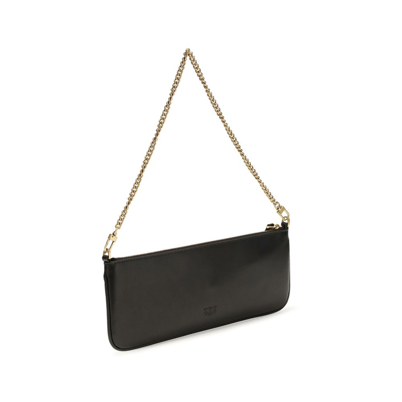Black calf leather bos taurus shoulder bag-null