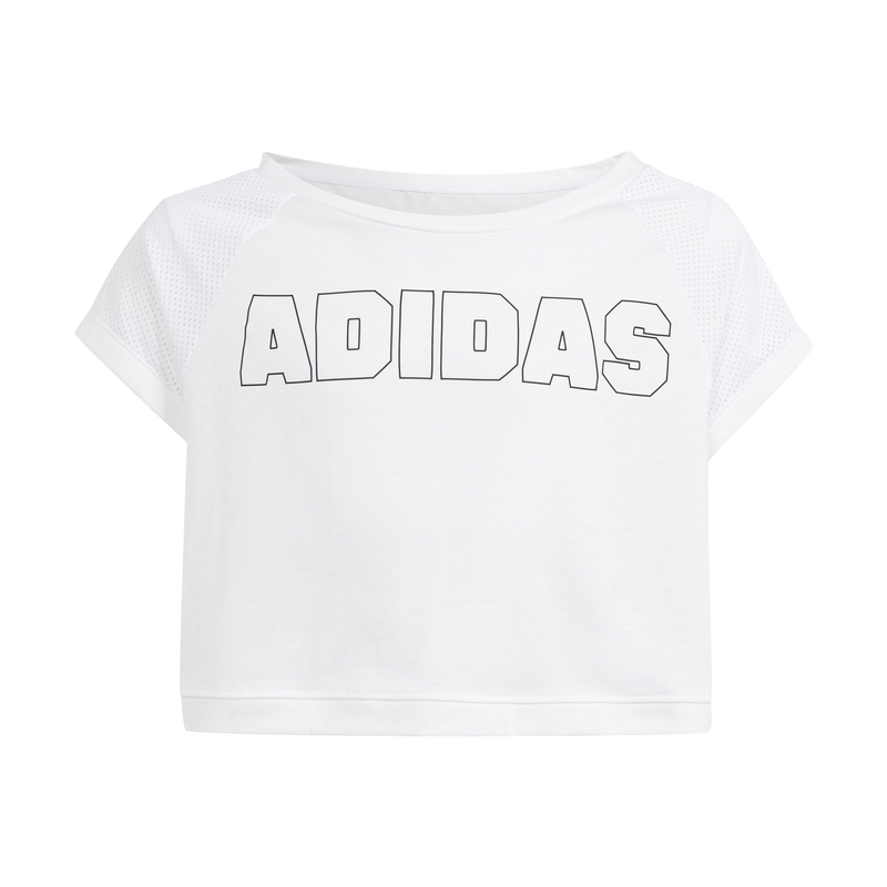 Adidas kids girls aeroready dance crop t-shirt  (in1903)-null