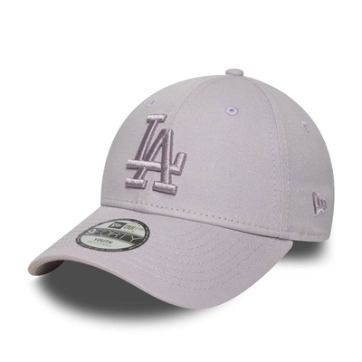 New era child/youth league ess 9forty los angeles dodgers adjustable cap, Purple, medium