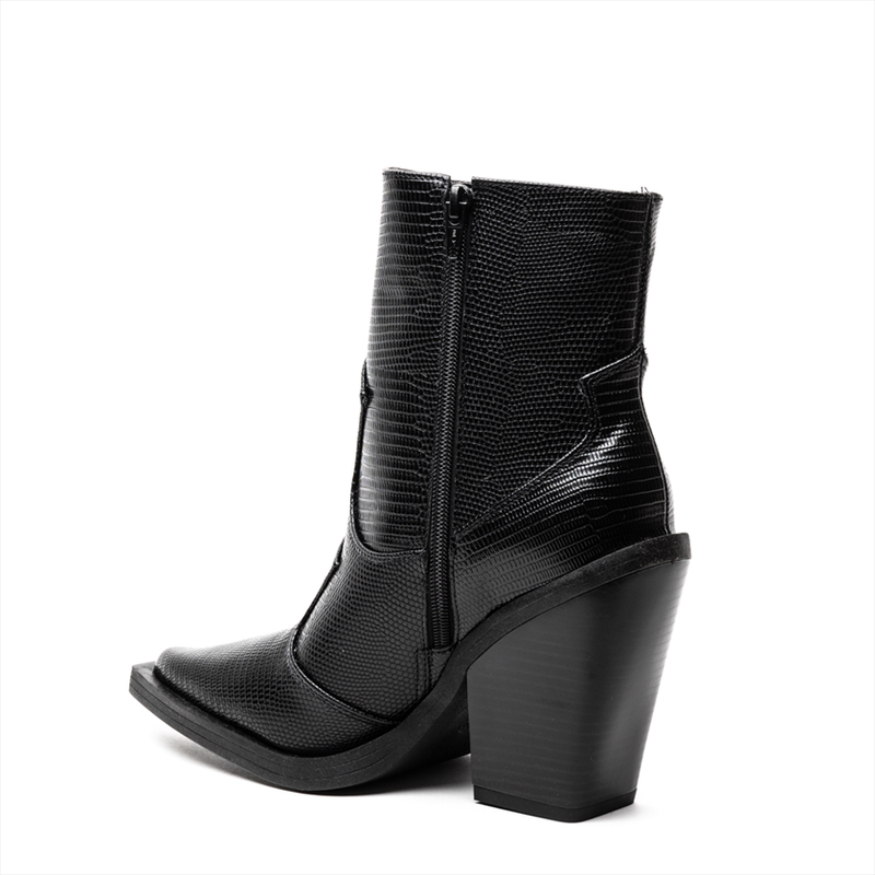 Product image: Zatz high heeled snakeskin style cowboy boots-null