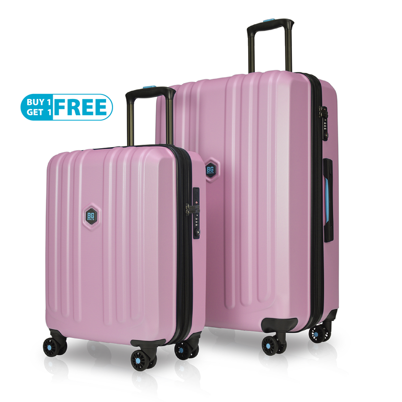 Bg berlin - enduro buy 1 get 1 free promo, set of 2 luggages, rose suitcases image number null