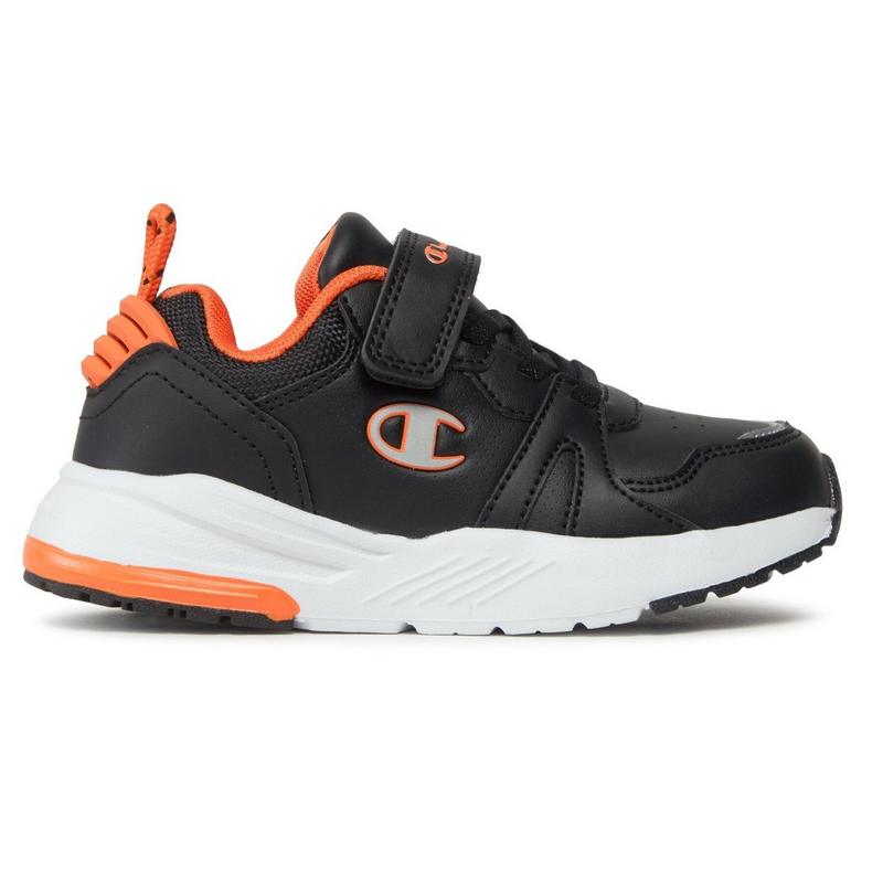 Champion kids boys low cut running shoes ramp up pu b ps black s32736-kk002-null