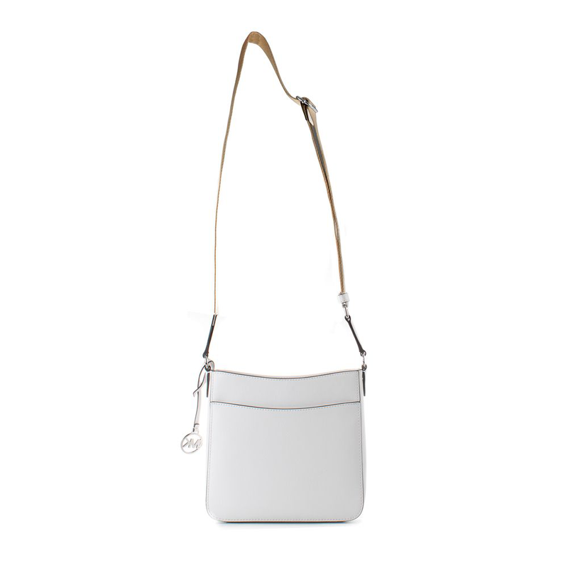 White canvas shoulder bag-null