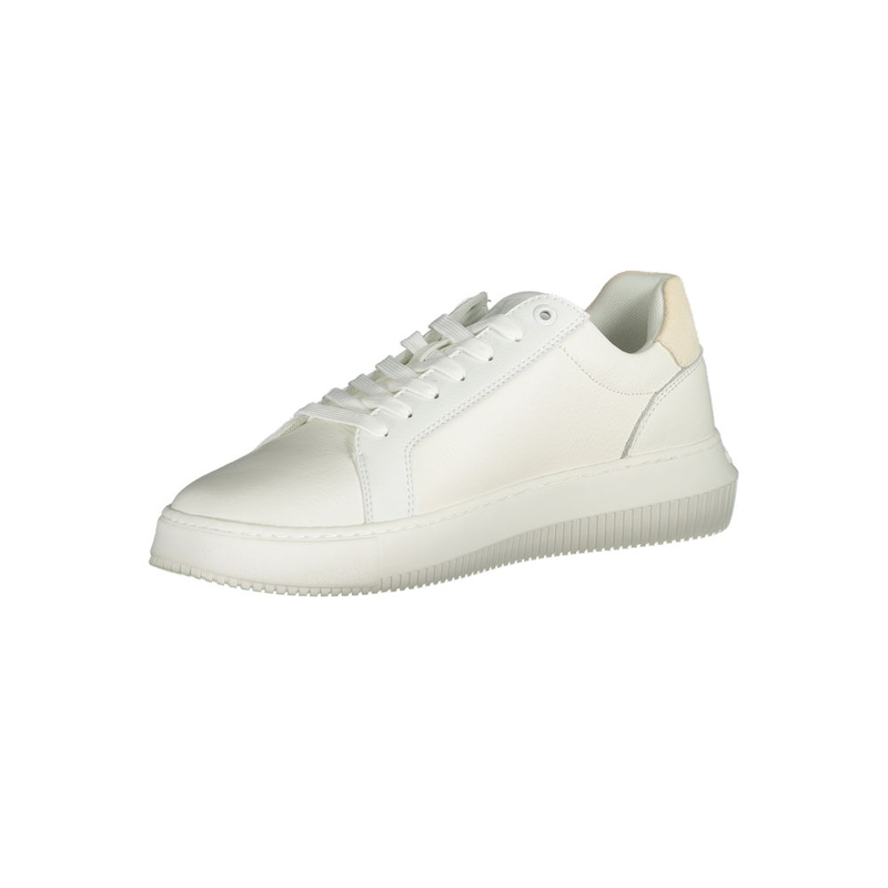 White polyurethane men's sneaker-null
