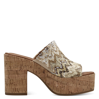 Women sandals 27227-42, Brown Comb, medium