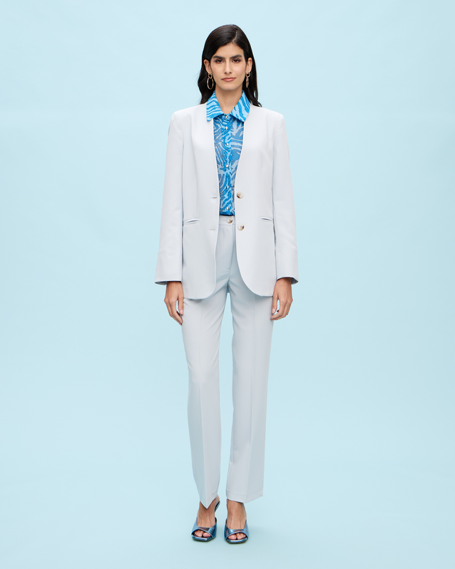 Blazer jacket collarless-null