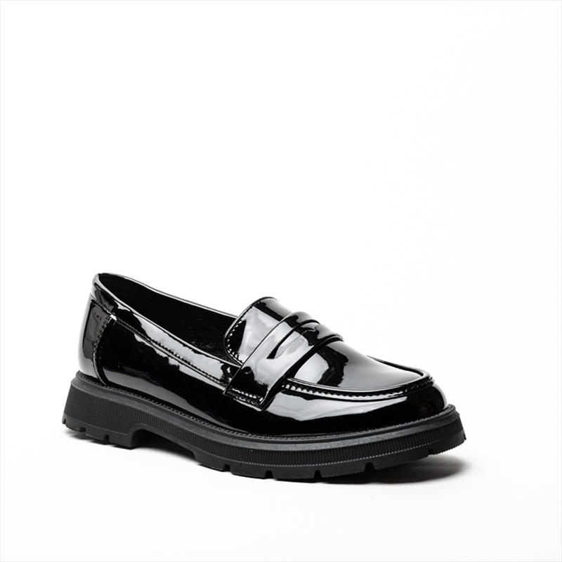 Miss belgini girls slip on loafer style with rubber sole-null