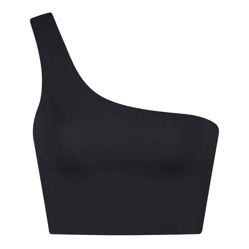 Product image: Girlfriend collective one shoulder bianca bra in black-null