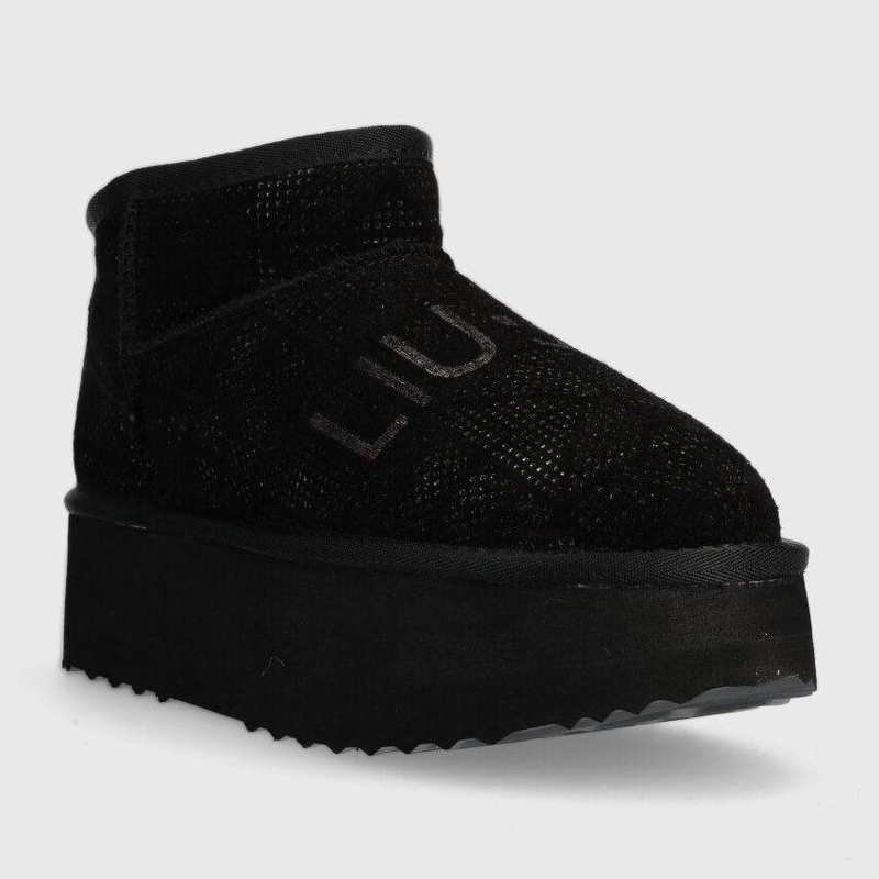 Liu Jo jane 01 - perforated suede with gold logo-null